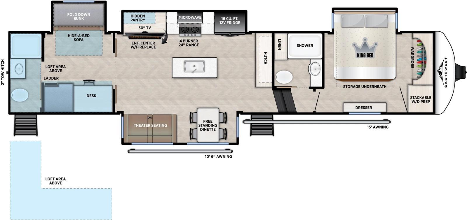Blackthorn 3880RBDB Floorplan